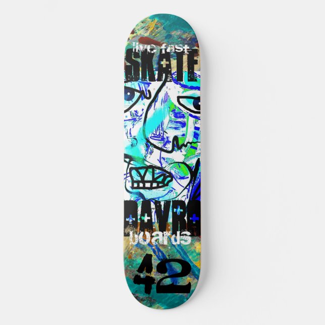 live fast skateboard (Front)