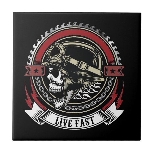 Live Fast Tile (Front)