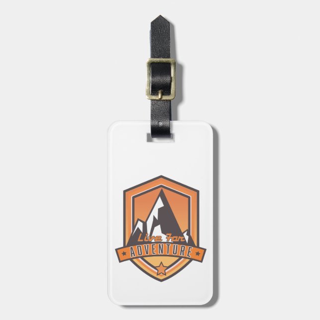 Live for Adventure Luggage Tag (Front Vertical)