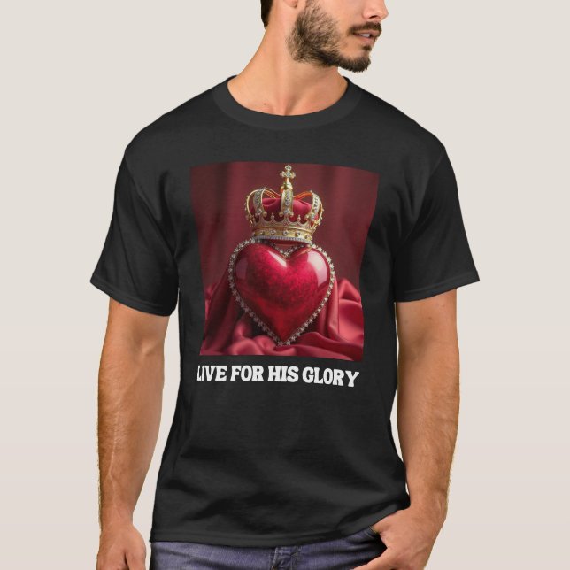 Live for His Glory – Purpose in Every Step T-Shirt (Front)
