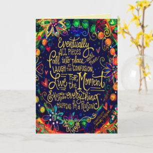 Live for the Moment Inspirational Pretty  Card