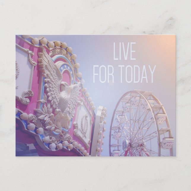 Live For Today - Carnival Postcard (Front)