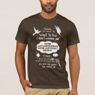 "Live Forever" by Oasis [Men's O-Neck Half-Sleeve] T-Shirt