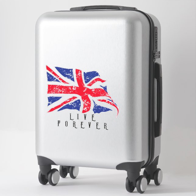 Live Forever XL Sticker (Suitcase)
