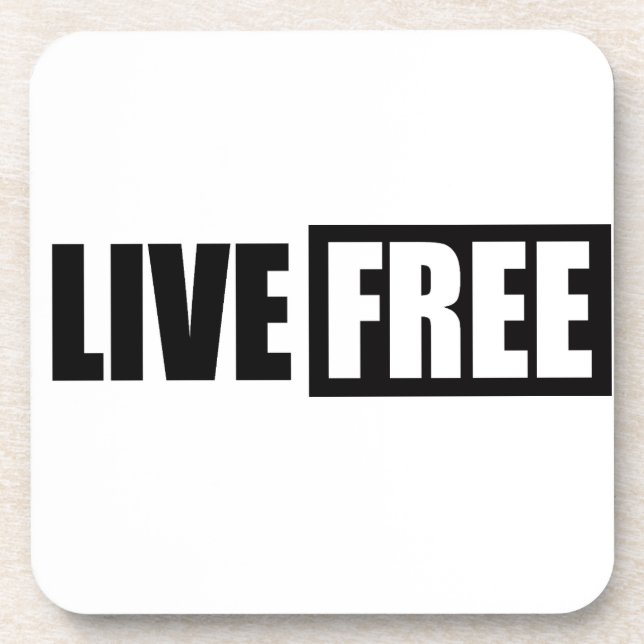 LIVE FREE COASTER (Front)