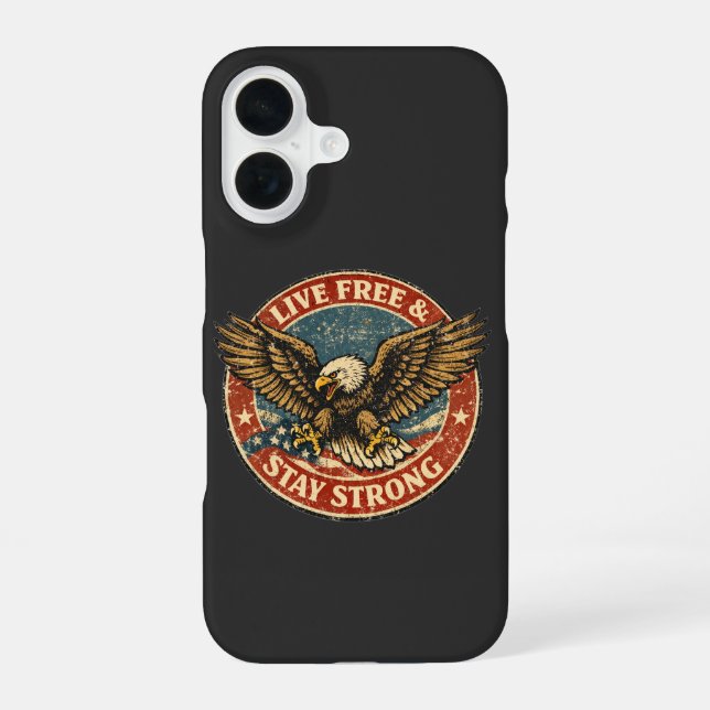 Live Free iPhone 16 Case (Back)
