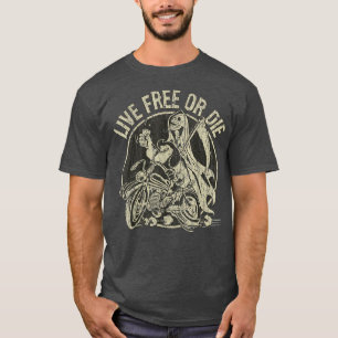 Live Free or Die 1982 Halloween Costumes Vintage T-Shirt