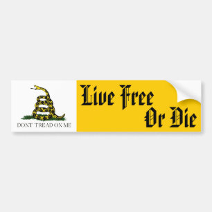 Live Free Or Die Bumper Sticker