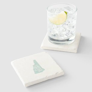 Live Free or Die New Hampshire State Motto Stone Coaster