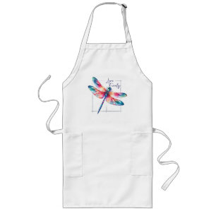 Live Freely - Artistic Dragonfly Long Apron