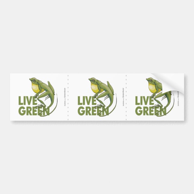 Live Green Bumper Sticker (Front)