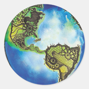 Live Green Classic Round Sticker