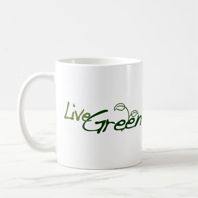 Live Green Coffee Mug (Left)