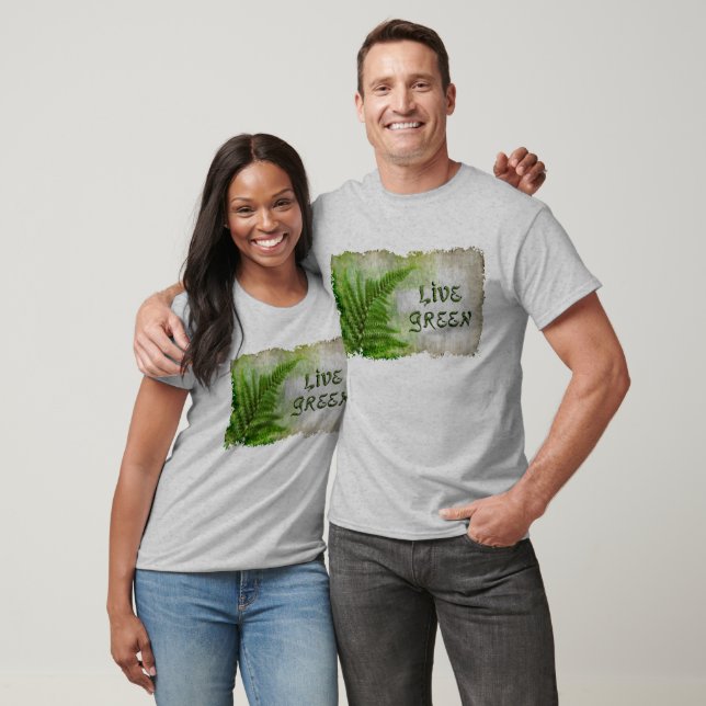 Live Green Eco Friendly Earth Day T-Shirt (Unisex)
