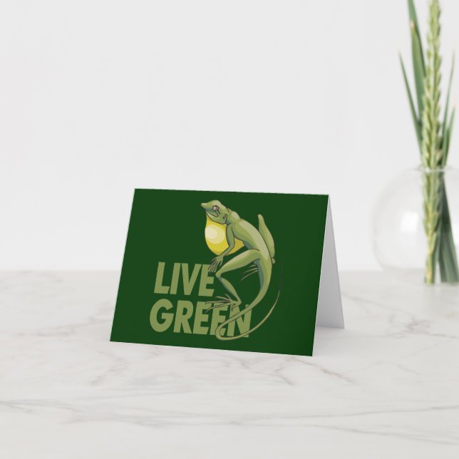 Live Green Holiday Card (Front)