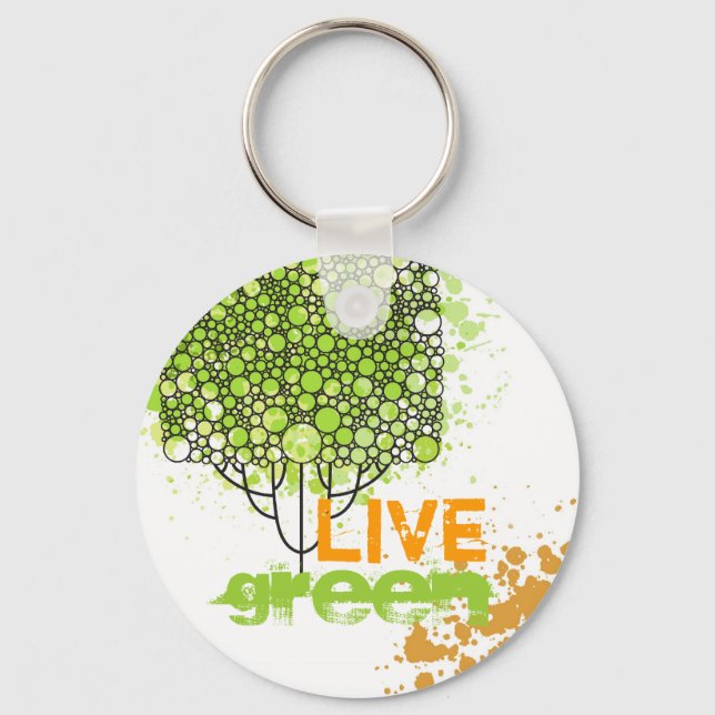 Live Green Key Ring (Front)