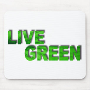 Live Green Mouse Pad