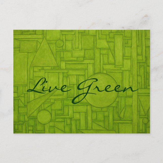 Live Green Postcard! Postcard (Front)