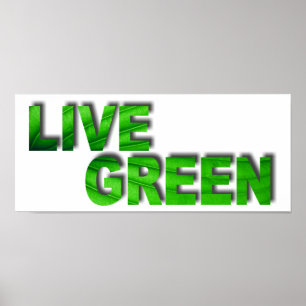 Live Green Poster
