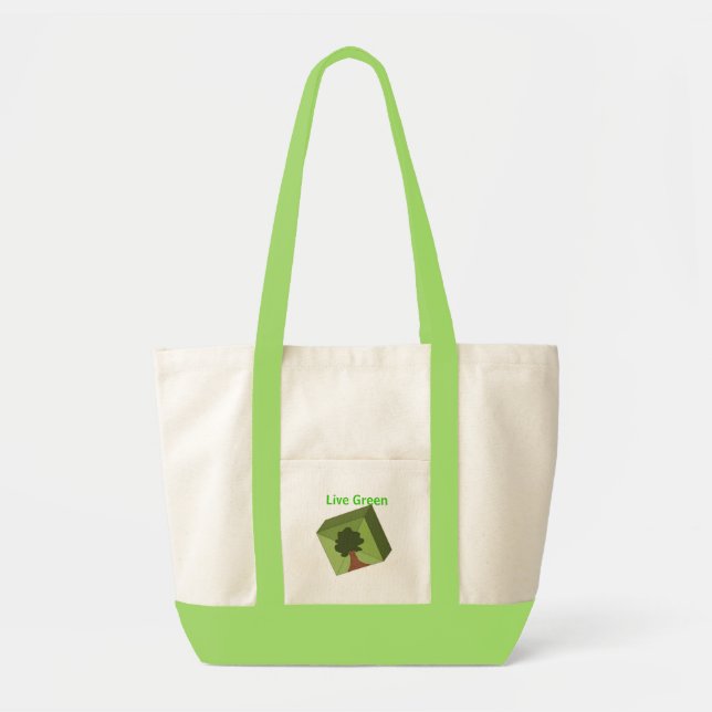 Live Green Tote Bag (Front)