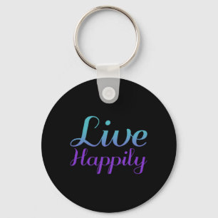 Live Happily Prevention Awareness Design Key Ring