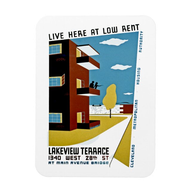 Live Here at Low Rent Magnet (Vertical)