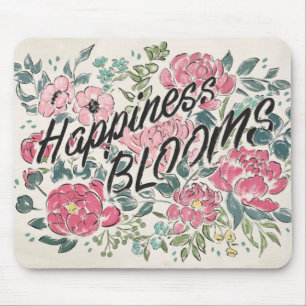 Live in Bloom Happiness Blooms Mouse Pad