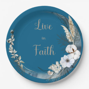 Live in Faith Paper Plate