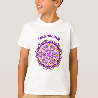 Live in Full Colour Mandala Children's T-Shirt