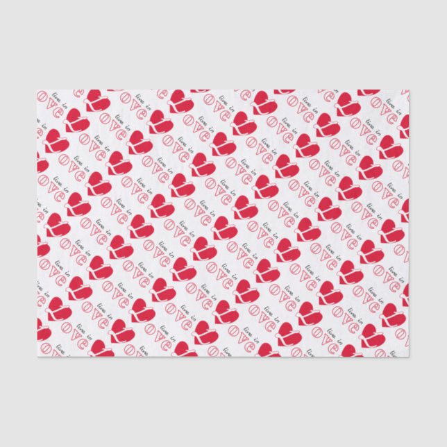 Live in love tissue paper (Front)