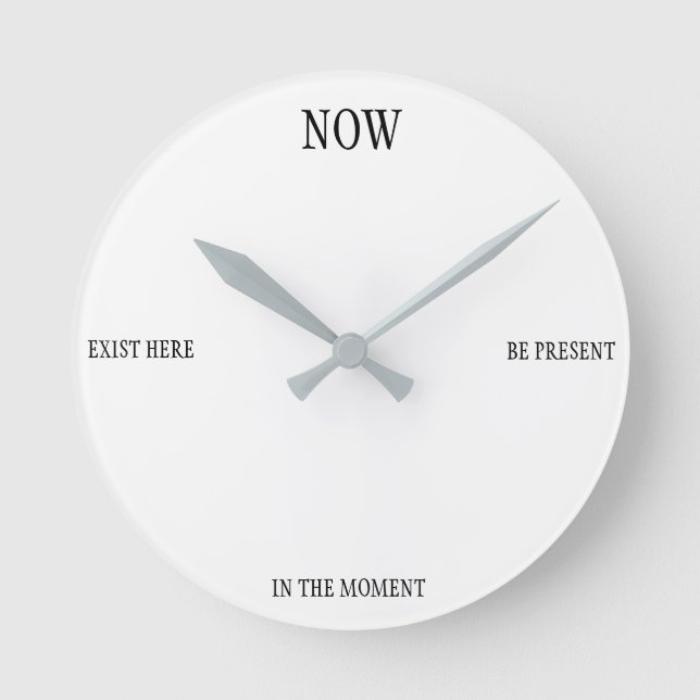 Live in the Moment Clock (Front)