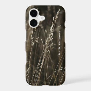 Live in the Moment (custom text) Wild Grass Nature