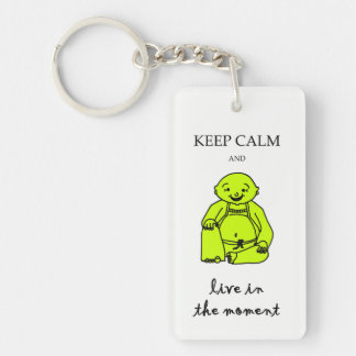 Live in the moment key ring