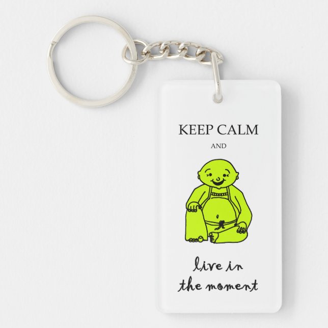 Live in the moment key ring (Front)