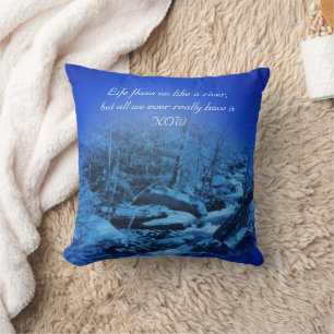 Live In The Present Inspirational    Cushion