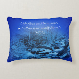 Live In The Present Inspirational    Decorative Cushion