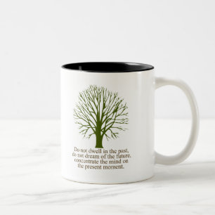 Live in the Present Moment Two-Tone Coffee Mug