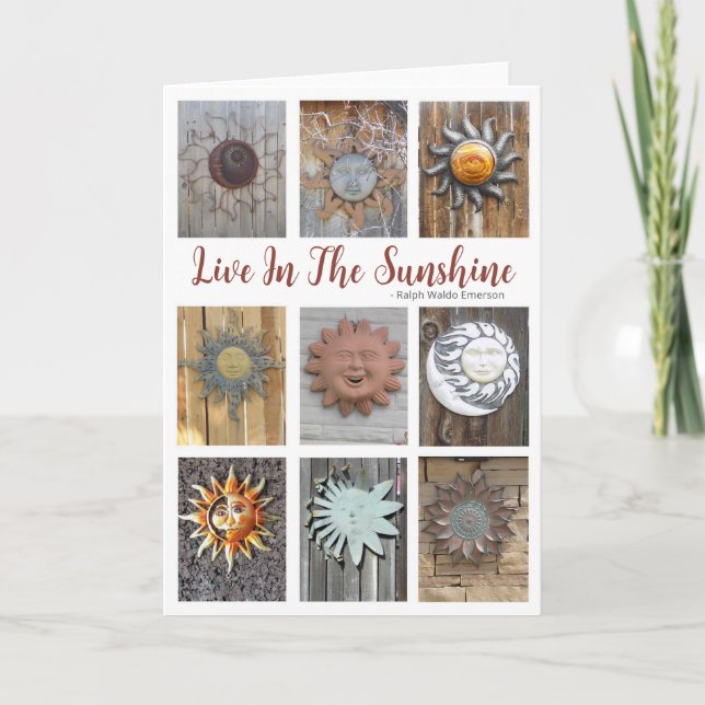 Live in the Sunshine all occasion Greeting Card (Front)