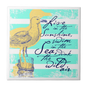 Live in the Sunshine Ceramic Tile