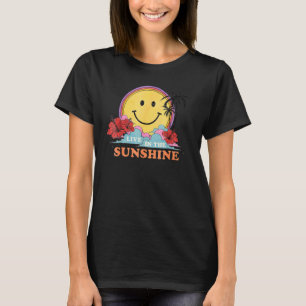 Live In The Sunshine Womens Summer Sunshine Happy  T-Shirt