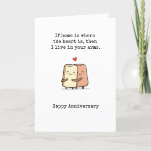 Live in your arms Anniversary Card
