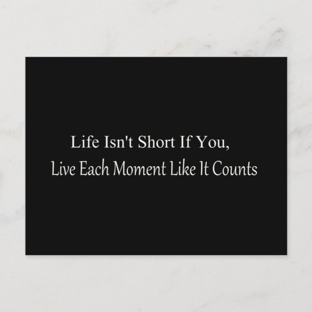 Live Inspirational Postcard (Front)