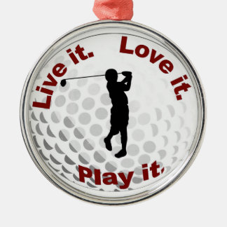 Live it. Love it. Play it. Metal Tree Decoration