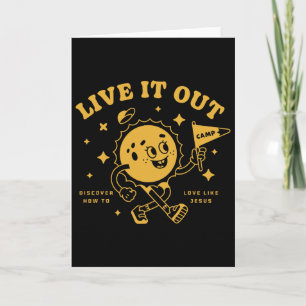 Live It Out Vbs 2025 Bible School Christian Youth  Card
