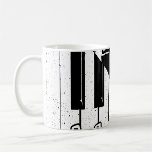 Live Jazz Calligraphy Illusion Logo Lettering with Coffee Mug