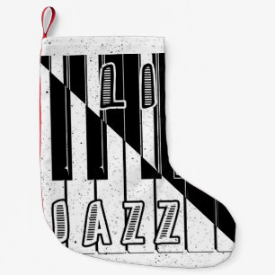 Live Jazz Calligraphy Illusion Logo Lettering with Small Christmas Stocking