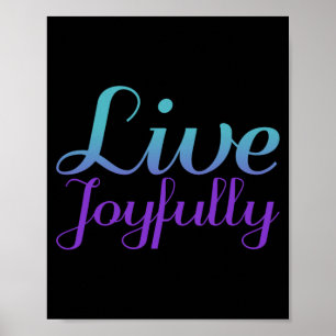 Live Joyfully Prevention Awareness Design Poster