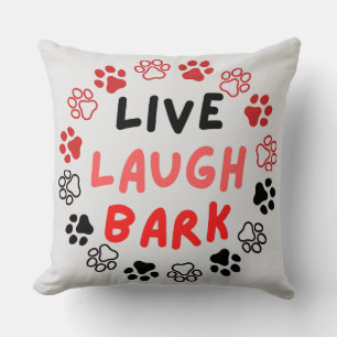 Live laugh bark offwhite BG Cushion