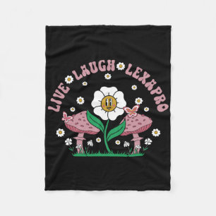 Live Laugh Lamictal Medicine Mental Health Quote  Fleece Blanket