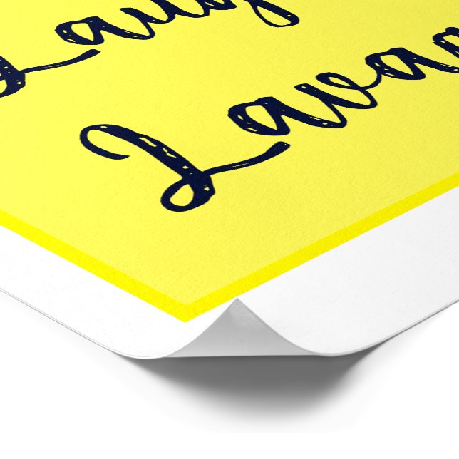 Live Laugh Lavage Poster by CRONEA (Corner)